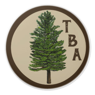 Bouton De Porte En Céramique Pine Tree Ceramic Knob