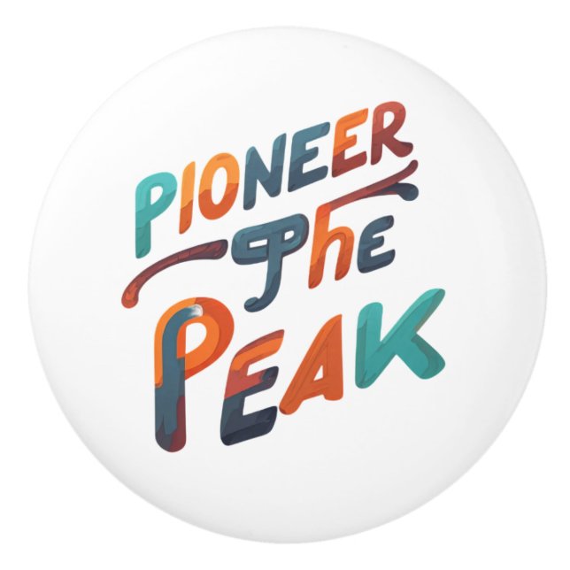 Bouton De Porte En Céramique pioneer The Peak (Devant)