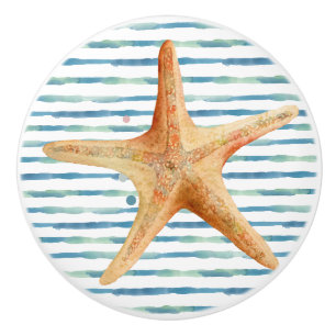 BOUTON DE PORTE EN CÉRAMIQUE PLAGE DE PLAGE DE VACCATON PLAGE DE STARFISH