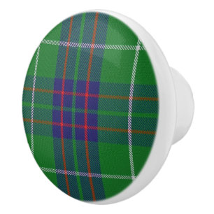 Bouton De Porte En Céramique Plaid de tartan écossais de MacIntyre de clan de