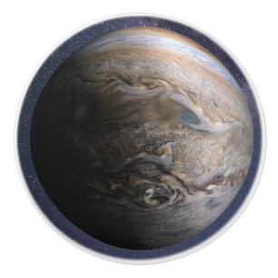 Bouton De Porte En Céramique Planète Jupiter