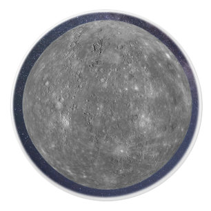 Bouton De Porte En Céramique Planète Mercure