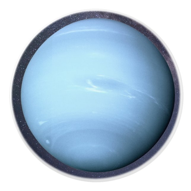 Bouton De Porte En Céramique Planète Neptune (Devant)