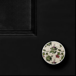 Bouton De Porte En Céramique Plante de sorcière apothecaire Herbes botaniques