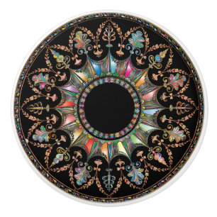 Bouton De Porte En Céramique "Plein de couleur" 