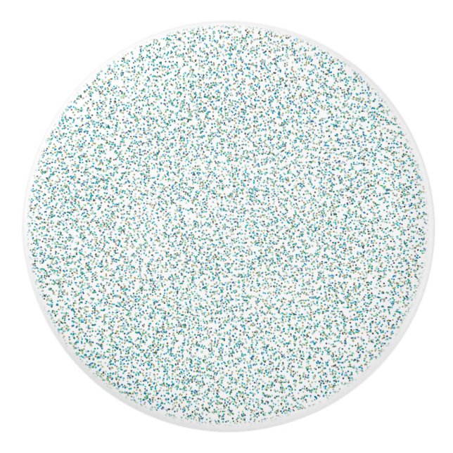 Bouton De Porte En Céramique Points Spectacles Inspirés Par L'Océan (Devant)