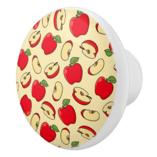 Bouton De Porte En Céramique Pommes Ceramic Knob