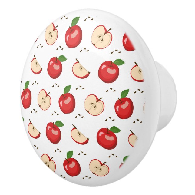 Bouton De Porte En Céramique Pommes Ceramic Knob (Droite)