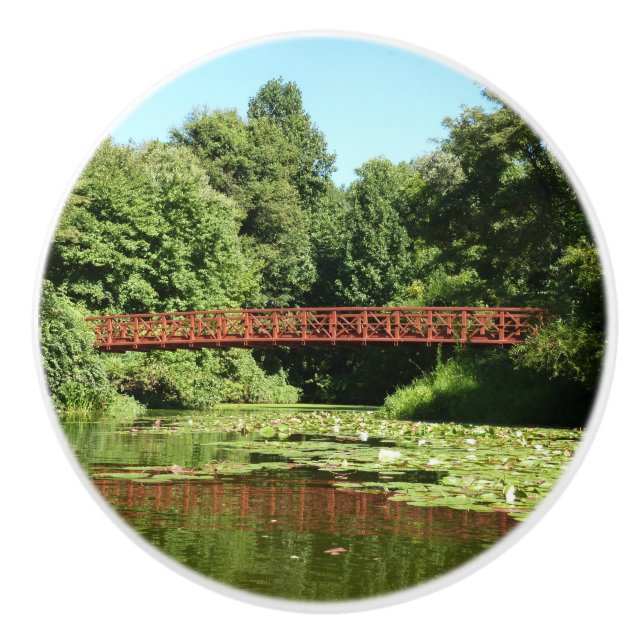 Bouton De Porte En Céramique Pont au lac Centennial à Ellicott City (Devant)