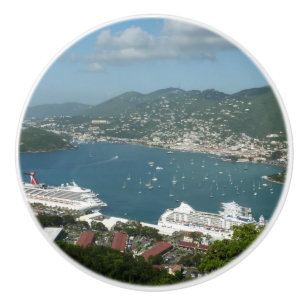 Bouton De Porte En Céramique Port à St. Thomas Îles Vierges américaines