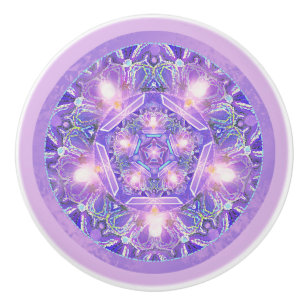 Bouton De Porte En Céramique Pourpre W1