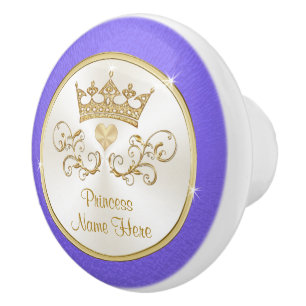 Bouton De Porte En Céramique Princesse Knows pour sa chambre à thème princesse