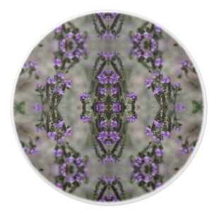 Bouton De Porte En Céramique Purple Salt Heliotrope