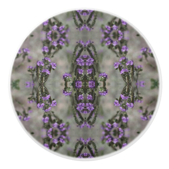 Bouton De Porte En Céramique Purple Salt Heliotrope (Devant)