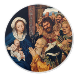Bouton De Porte En Céramique Quentin Matsys - L'Adoration du Magi