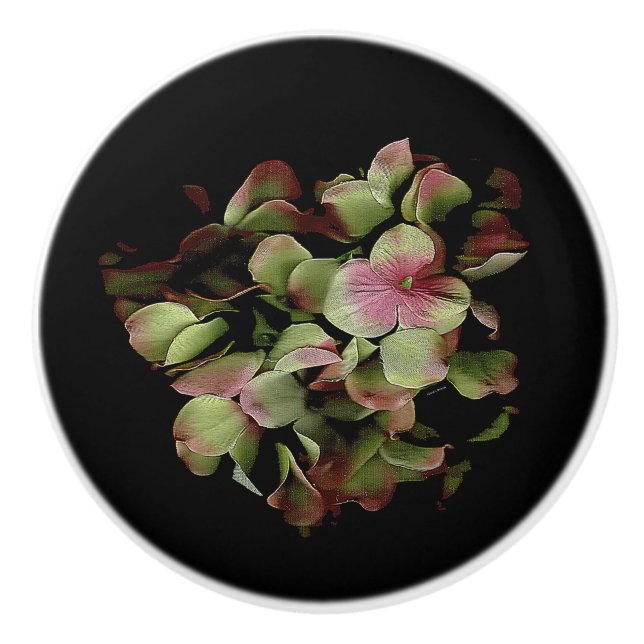Bouton De Porte En Céramique Rainbow Floral Ceramic Drawer Pull (Devant)