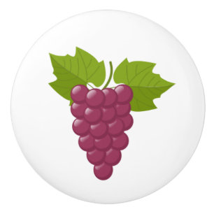Bouton De Porte En Céramique Raisins doux