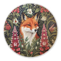 Renard et Fleurs de Digitale Inspiré de William Mo