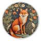 Renard Rouge Assis Beau Inspiré de William Morris