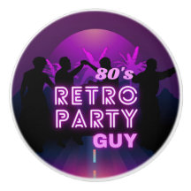 Retro 80 s Disco Dance Party Neon Purple Funky