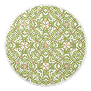 Bouton De Porte En Céramique Rétro arrière - plan coloré 2 de motif