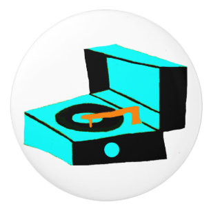 Bouton De Porte En Céramique Rétro traction en céramique de tourne-disque de