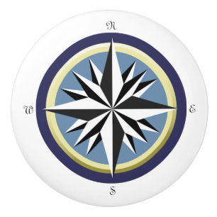 Bouton De Porte En Céramique Rose Compass