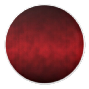 Bouton De Porte En Céramique Rouge Artsy Gothique Ombre