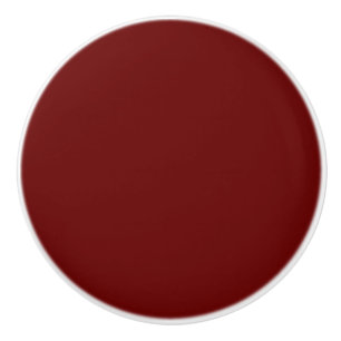 Bouton De Porte En Céramique Rouge sanguin (couleur solide)