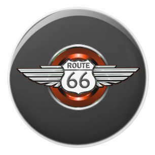 Bouton De Porte En Céramique Route 66 Ceramic Knobs - SRF
