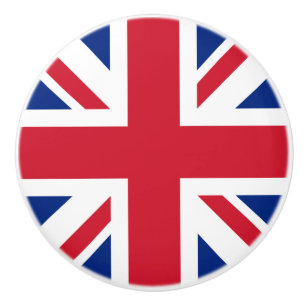 Bouton De Porte En Céramique Royaume-Uni Union Jack Drapeau des colonies britan