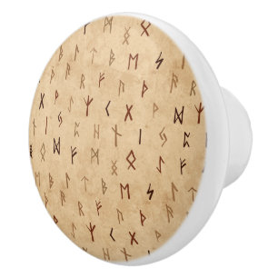 Bouton De Porte En Céramique Runes Knob