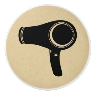 Bouton De Porte En Céramique Sèche-cheveux style rétro Art