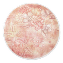 Shabby Chic Look rose & Peach Floral Decoupage