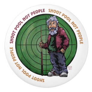 Bouton De Porte En Céramique Shoot pool Not People