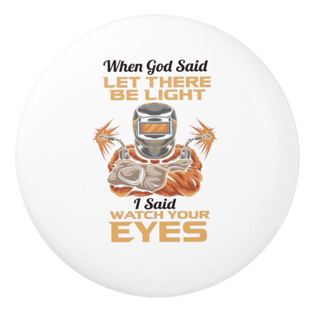 Bouton De Porte En Céramique Soudeur (Devant)