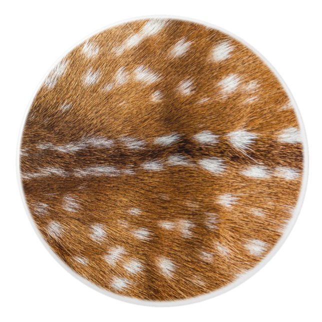 Bouton De Porte En Céramique Spotted deer pour texture (Devant)