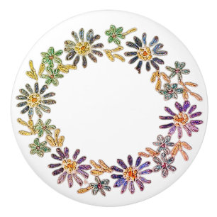 BOUTON DE PORTE EN CÉRAMIQUE STYLE DE CONCEPTION D'ART DE PÂLE DE PORTE CÉRAMIQ