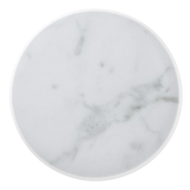 Bouton De Porte En Céramique Surface blanche (Devant)