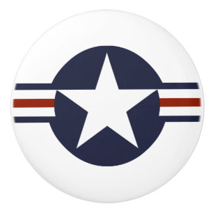 Bouton De Porte En Céramique symbole du drapeau national américain