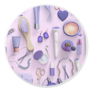 Bouton De Porte En Céramique Table Vanité pourpre