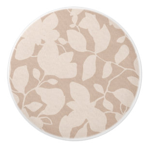 Bouton De Porte En Céramique Terre Tone Magnolia sable beige mono