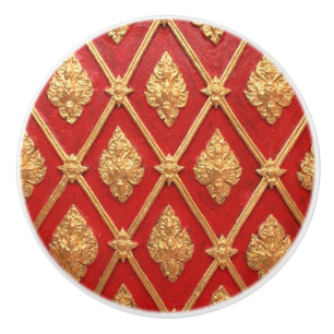 Bouton De Porte En Céramique Thai art