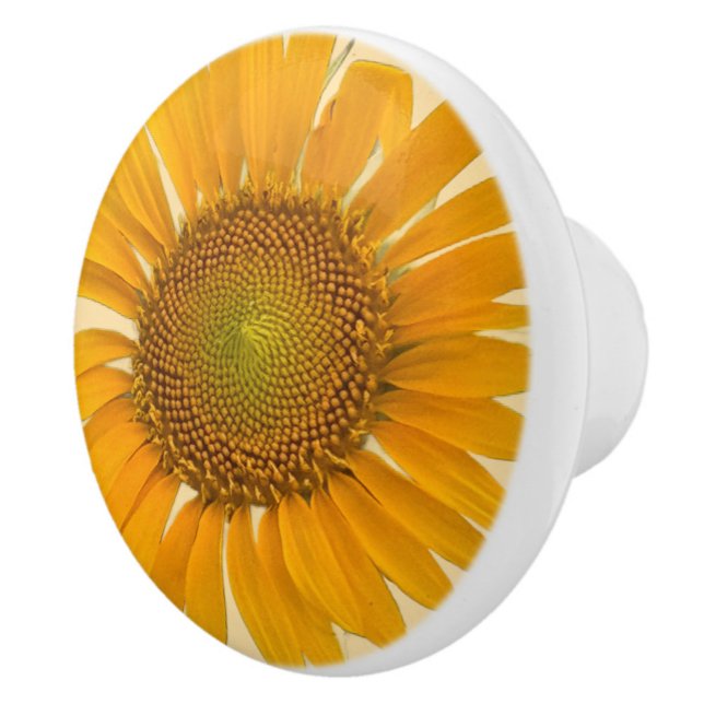 Bouton De Porte En Céramique Tige en céramique tournesol (Créateur téléchargé)