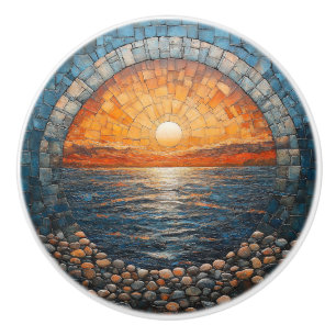 Bouton De Porte En Céramique Tilework Sunset Ocean Beach House