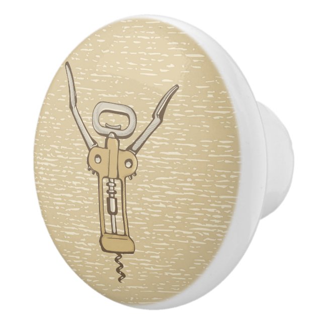 Bouton De Porte En Céramique Tire-bouchon (Droite)