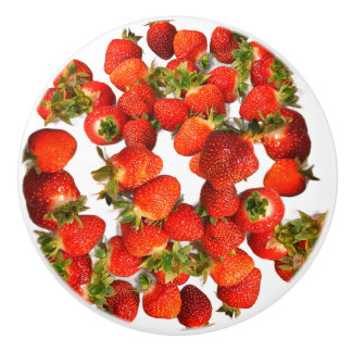 Bouton De Porte En Céramique Tiroir céramique en forme de fraise