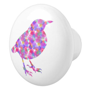 Bouton De Porte En Céramique Tiroir de Jelly Bird