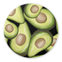 Tiroir en céramique avec impression "Avocat"