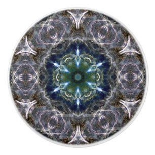 Bouton De Porte En Céramique Tiroir en céramique folk Mandala